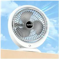 MOPUEA Ventilatorkombigerät Mini Ventilator Standventilator Tischventilator Luftzirkulation, 180° verstellbar Mobiler Luftkühler Schnelle Kühlung, Leiser Betrieb