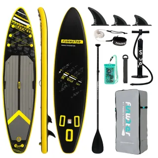 [EU Direct] FunWater 350*84*15CM Longer ISUP Inflatable Stand Up Paddle Board Load 180KG+ Surfboard For Solor Adventure