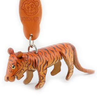 Tiger Schl?sselanh?nger aus Leder
