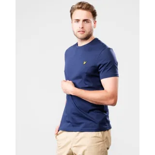 Lyle & Scott Tee SS Einfarbiges T-Shirt Blau