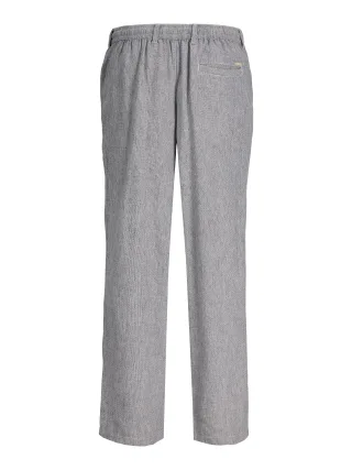 JACK&JONES - JPSTKARL MYKONOS LINEN BLEND CHINO Blau - Gr. - M