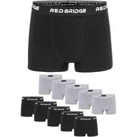RedBridge Boxershorts 10er-Pack Bequeme Unterwäsche mit elastischem Bund (Set, 10er-Pack)