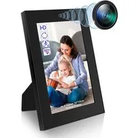 SpionProfi Überwachungskamera Bilderrahmen Kamera FULL HD Mini Cam Video Ton Aufnahme Haus Zimmer (1-tlg., Bilderrahmen mit versteckte Spycam Spion Mini Kamera)