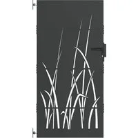 vidaXL Gartentor Gartentor Schwarz 85 x 175 cm Pulverbeschichteter Stahl