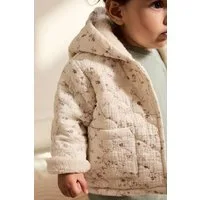 Next Steppjacke Baby Jersey-Mantel in Knitteroptik (1-St)