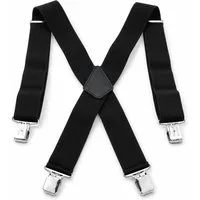 MidGard Hosenträger X-Form mit 4 extra starken Clips, 5 cm Breit, Einstellbar & Elastisch Einheitsgröße für Männer und Frauen