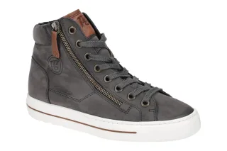 Paul Green Damen Stiefeletten 4024-010 Dunkelgrau/Braun Sportliche Sneaker Boots