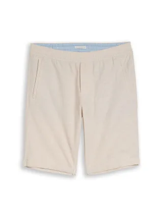 Tom Tailor - TTREGULAR Shorts mit Leinenanteil cashew beige chambray - Gr. - XL
