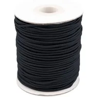 maDDma Gummiband 50m extra starke Gummikordel 2mm, verschiedene Farben, schwarz