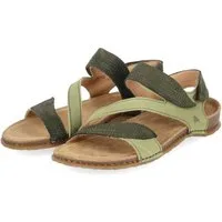 El Naturalista El Naturalista N5810S Liken-Kaki Damen Rauleder green Keilsandalette