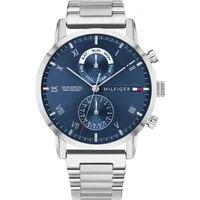 Tommy Hilfiger Multifunktionsuhr KANE 1710401, Quarzuhr, Armbanduhr, Herrenuhr, Datum, analog, Edelstahlarmband