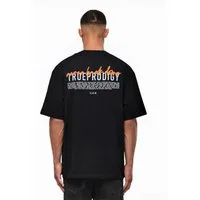 trueprodigy Oversize-Shirt Lior Logoprint Rundhals dicker Stoff