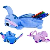 Disney Federmäppchen Lilo&Stitch Plüsch Etui Schlampermäppchen Make-up Tasche 25, (Set, 1-tlg., Geschenk-Set), Kulturbeutel Tasche für Mädchen Geschenk Idee Schminktasche Plüsch