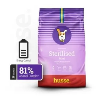 husse Sterilised Mini – Trockenfutter für kleine, kastrierte Hunde, 4 kg Set