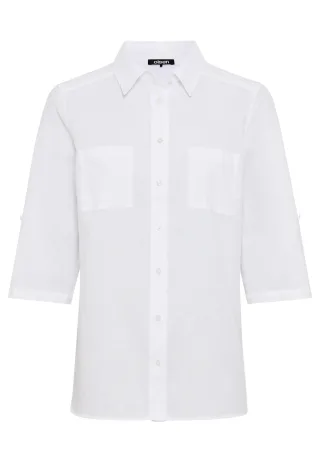 Olsen - Blouse Woven Long Sleeves white - Gr. - 46
