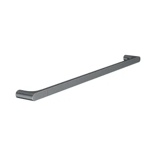 Keuco Badetuchhalter Edition 400 11501, Schwarzchrom gebürstet, 800 mm, 11501130800 11501130800