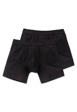 SCHIESSER - 2PACK Shorts schwarz - Gr. - 7