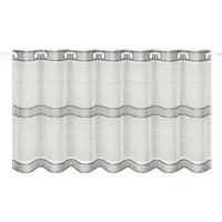 Gerster Scheibengardine Ubbe (1 St), Ösen, halbtransparent, HxB: 50x140, mit modernem Streifen Design