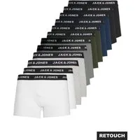 Jack & Jones Trunk JACSOLID Stretchkomfort, elastisch, bequem mit sportlichem Look (Packung, 12-St) bedruckt, modisch, eng anliegend, Baumwollmischung, Bündchen