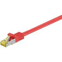 RJ-45 Patchkabel Cat 6.a S/FTP (PIMF), mit Cat.7 Rohkabel rot, 5 Meter, 500 MHz