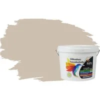 RyFo Colors Fassadenfarbe Silikonharz Fassadenfarbe Sandbeige 3l, 1 L ca. 6 m², Wasserabweisend, diffusionsfähig, schützt vor Schmutz, UV-beständig