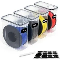SURFOU Filament 3D Drucker Zubehör Filament Aufbewahrungsbox 4 Pack Filament Box