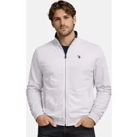 U.S. Polo Assn. Sweatjacke USBraady – Herren Jacke mit Stehkragen Sportlicher Stehkragen, Reißverschluss, seitliche Taschen