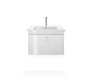 Duravit White Tulip Waschtischunterbau wandhängend Weiß Hochglanz 684x458x410 mm - WT425108585 WT425108585