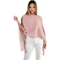 Mississhop Strickponcho Damen Poncho Cape Überwurf Strickponcho feiner Strick 221
