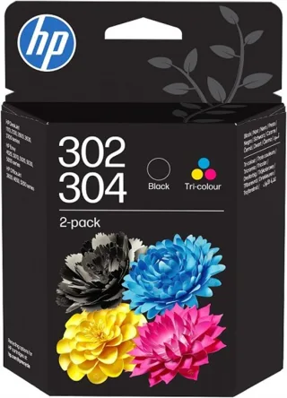 HP 302/304 Tri-color/Black Ink Crtg (Schwarz)