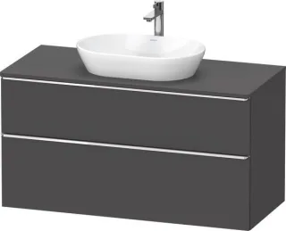 Duravit D-Neo Konsolenwaschtischunterbau wandhängend Graphit Matt 1200x550x664 mm - DE4969010490000 DE4969010490000