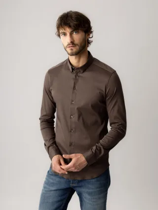 mos mosh gallery - MMGMarco Jersey Shirt chocolate brown - Gr. - XL