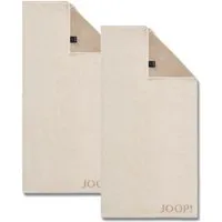 JOOP! Handtuch 2 Stück Joop! Handtuch Classic Creme Beige 1600-36 50x100, Walkfrottier, 100% Baumwolle