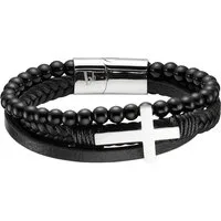 Bruno Banani Lederarmband Schmuck, mit Achat