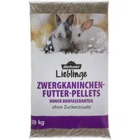 Dehner Lieblinge Zwergkaninchenfutter Pellets, 10 kg, ohne Zuckerzusatz, Ergänzungsfutter für: Zwergkaninchen, Kaninchen, Kleintiere, Nager, hochwertiges Hasenfutter, hoher Rohfaseranteil