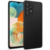 CoolGadget Handyhülle Handy Schutzhülle für Samsung Galaxy A23 5G matt schwarz 6,6 Zoll, Silikon TPU Hülle Schutz Tasche Cover schlicht Slim Case
