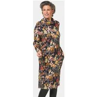 GOLDNER Druckkleid Kurzgröße: Druckkleid mit halsfernem Rollkragen
