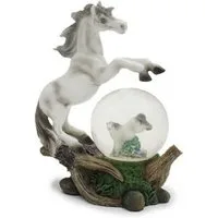 Euro Souvenirs Dekokugel Pferd aus Polyresin mit Pferdchen Glitzerkugel 9x5x11,5cm (1 St), Souvenir Figuren Dekorationsartikel - Geschenkartikel