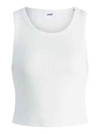JJXX - JXFALLON STR SL RIB TOP JRS NOOS Bright White - Gr. - XL
