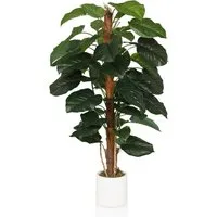 Kunstpflanze EPIPREMNUM Künstliche Pflanze Höhe 155.0 cm Efeu Efeu, hjh OFFICE, Höhe 155.0 cm, Künstliche Pflanze Zimmerpflanze Efeutute im weißen Kunststoff-Topf