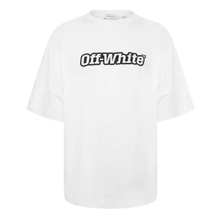 Off White - "Outline Skate" T-Shirt für Herren (Weiß/Schwarz)