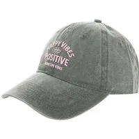 Zwillingsherz Baseball Cap "Happy Vibes" modernen Vintage-Look, Stickerei