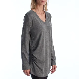 Modernes Umstands-T-Shirt mit V-Ausschnitt Langarm 719653 Damen