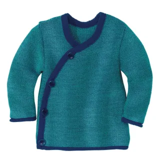 Disana Merino Schurwoll Melange-Jacke 50/56 marine-lagoon