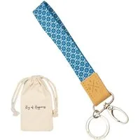 Things of Happiness Schlüsselanhänger Schlüsselband kurz mit Schlüsselring und Karabiner, kurzes Lanyard, Geschenk
