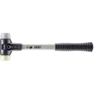 HALDER SIMPLEX - Schonhammer mit verstärktem Tempergussgehäuse und Fiberglasstiel, TPE-mid / Nylon - 3738.030