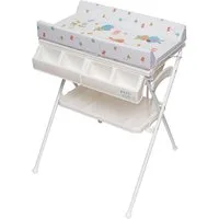 ib style Wickeltisch Koa Bade- & Wickelkombination klappbar My Little Farm Color, klappbare Wickelkommode - Wickeltisch - mit integrierter Babywanne