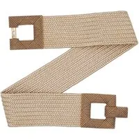 Cassandra Accessoires Taillengürtel Stretchgürtel Flechtgürtel "Aurélie" mit dekorativer Schließe in Kordeloptik, Ethno-Style, Boho-Style