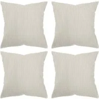 Amilian Kissenhüllen - 4er Set Kissenbezug - Zierkissenbezüge - Kissenbezüge, (4 Stück), 40x40 cm, Kissenhülle für Sofakissen, Dekokissen, Kissen, Zierkissen