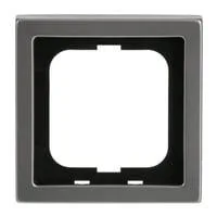 Rahmen einfach aus Edelstahl mit Anti-Fingerprint-Oberfläche, Maße 80 x 80 x 11 mm edelstahl, Retail